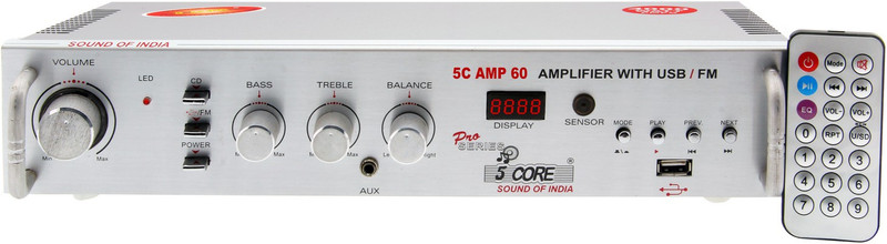 5 Core MINI-AMP-60 Home 20 W AV Control Amplifier(White)