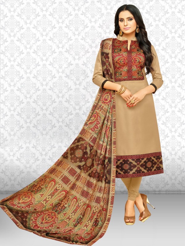 Divastri Cambric Cotton Printed Salwar Suit Material(Unstitched)