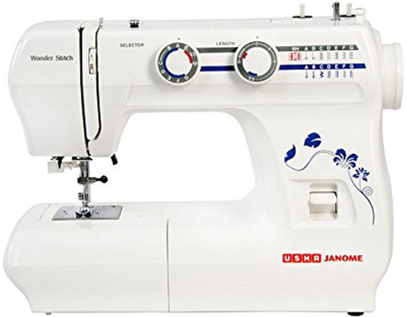 Usha Janome Wonder Stitch Automatic Electric Sewing Machine( Built-in Stitches 30)
