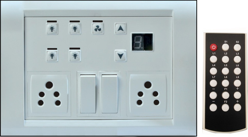 carolight technologies Remote Control Switch Board [Switcher] 6 Two Way Electrical Switch(Pack of 1 Number of Switches - 7)