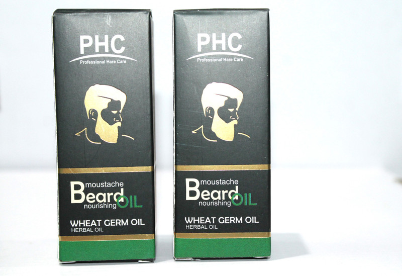 humroo PHC WHEAT GERM MOUSTACHE & BEARD NOURISHING OIL Hair Styler Hair Oil (60 ml) | Pack of 2| Hair Oil(60 g)
