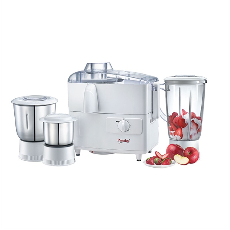 Prestige Wonder JMG 41114 550 W Juicer Mixer Grinder(White, 3 Jars)