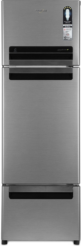 Whirlpool 260 L Frost Free Triple Door Refrigerator(Magnum Steel, FP 283D Protton Roy Magnum Steel (N)) Whirlpool 260 L Frost Free Triple Door Refrigerator(Magnum Steel, FP 283D Protton Roy Magnum Steel (N))