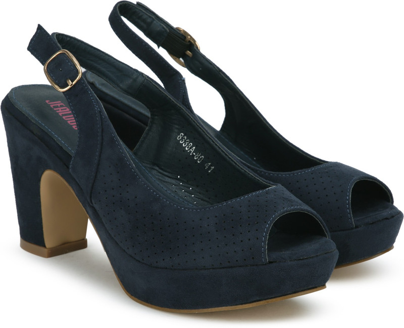 Buy Jealous 21 Women Blue Heels Online at desertcartZimbabwe