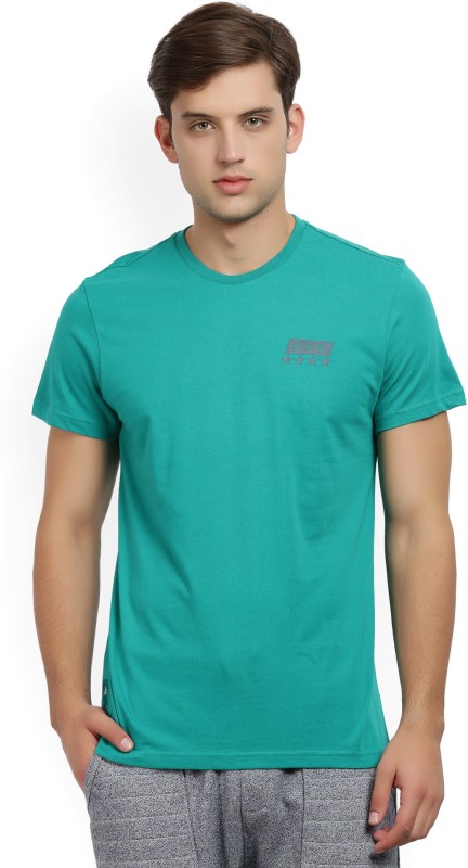 ADIDAS Germany Solid Men Round or Crew Green T-Shirt