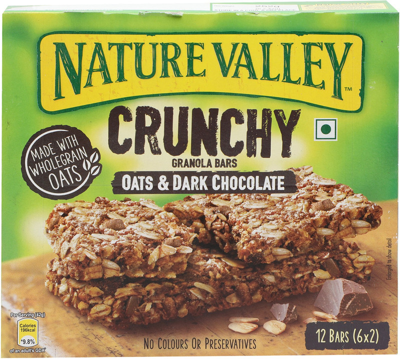 Nature Valley Oats and Dark Chocolate Crunchy Granola Bars(252 g, Box)