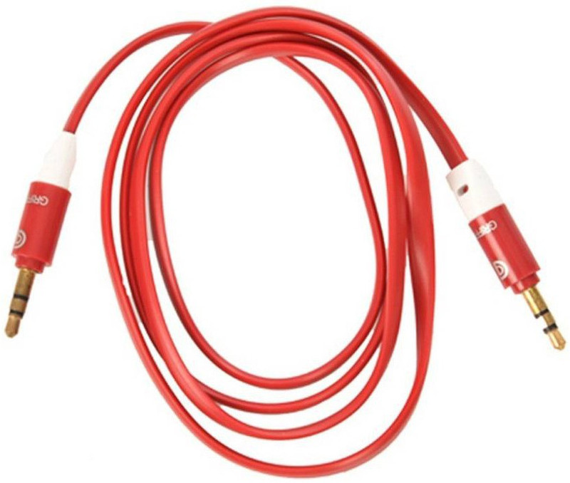 fabzy FAZ658 2 m Mono Audio Cable(Compatible with Mobile, Laptop, Tablet, Mp3, Gaming Device, Red)