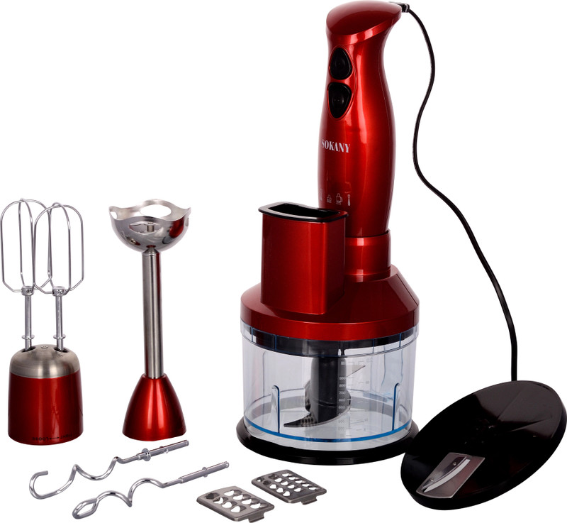Sokany SM-5011-7 600 W Hand Blender(Red)