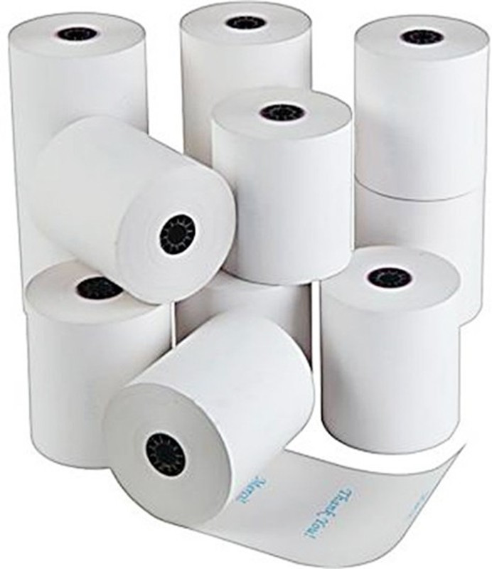 youtech . . ATM Size Thermal Biling Roll 79x50 Mtr 10Roll Pack Big Size Paper Roll(Set of 10, na)