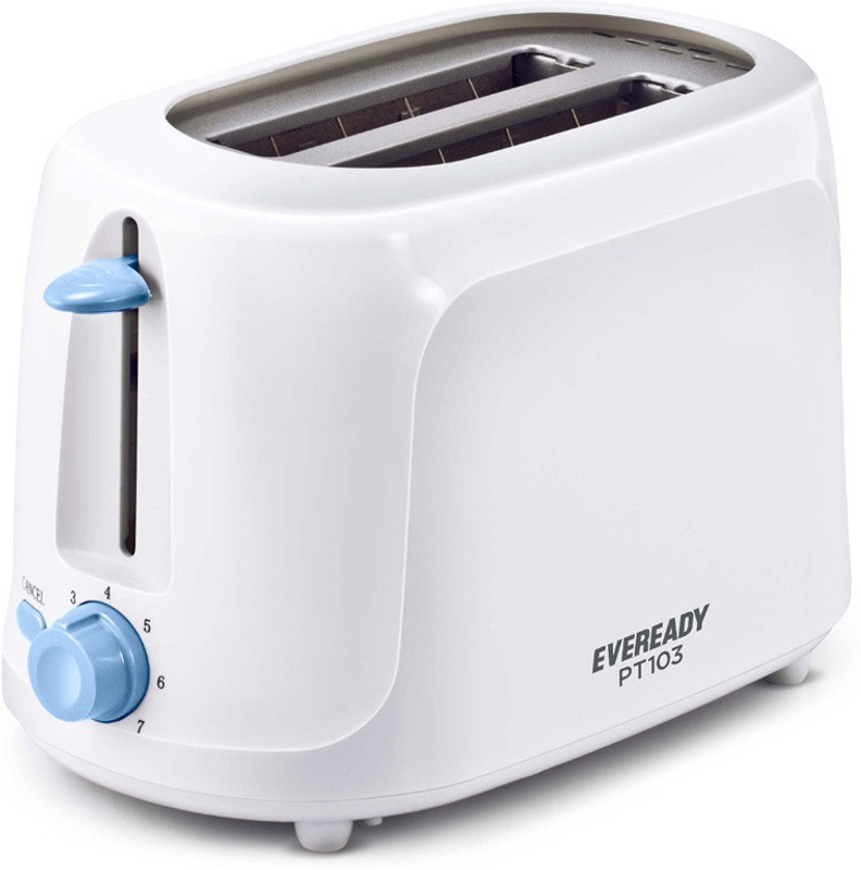 Eveready PT103 750 W Pop Up Toaster(White)