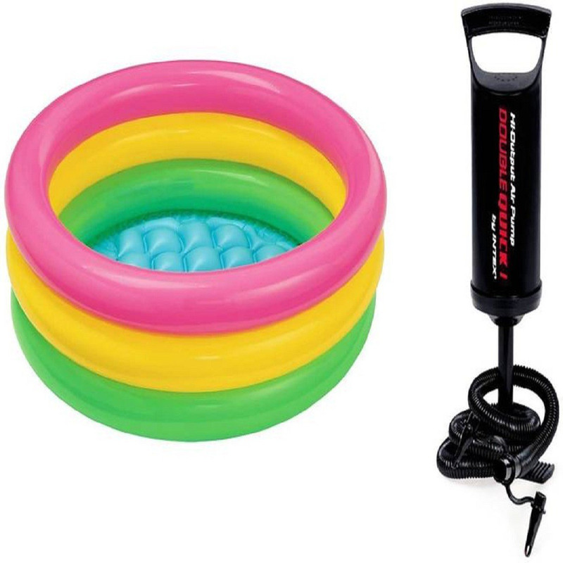 stepgear baby pool with pump Inflatable Pool(Multicolor)