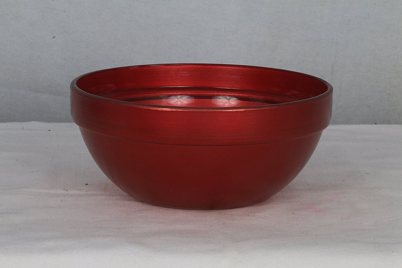 adaraforever Glass Big Bowl/Mixing Bowl/Multipurpose Bowl Glass Serving Bowl(Red, Pack of 1)