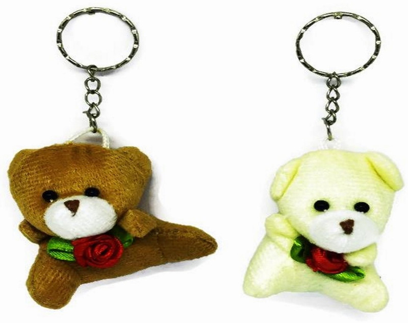 antras creations Combo stylish Teddy Bear Key chain (D) Locking Key Chain(Multicolor)