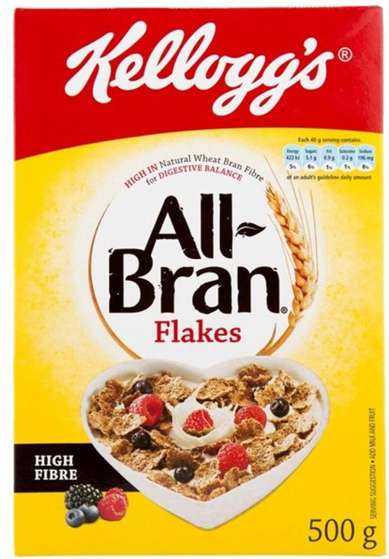 Kellogg's All Bran Flakes - 500g(500 g, Box)