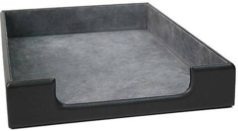 artikle 1 Compartments PU, Leather Paper Organizer(Grey)