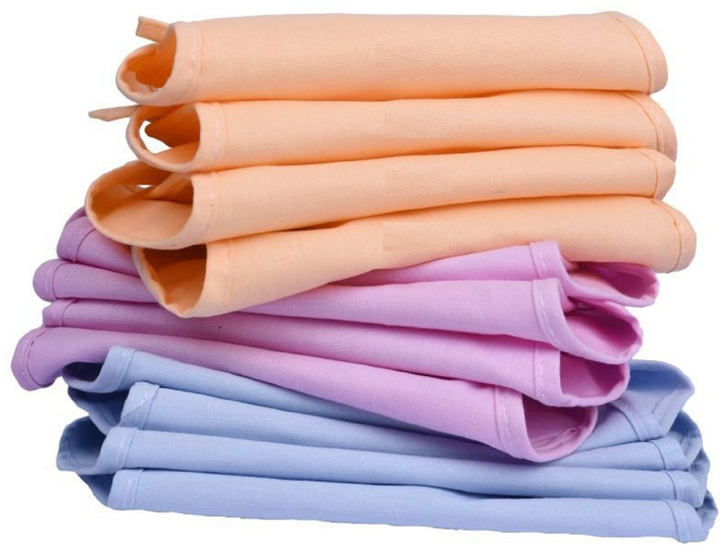 yodream Cotton Cloth U Shape Nappies/ Diapers / Langot for New Born Baby Washable and Reusable (0-9 Months Pack Of 12)