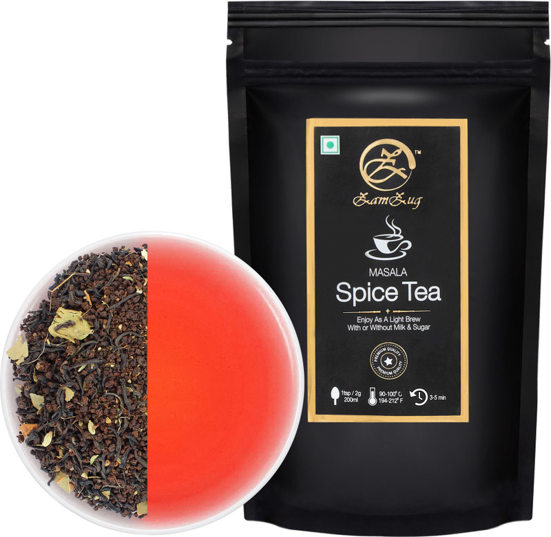 zamzug Masala spice Tulsi, Cardamom, Spices Masala Tea Pouch(100 g)