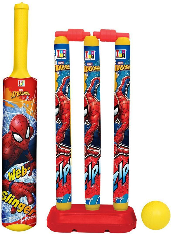 Marvel Spider-Man Bat, Ball & Stumps My First Cricket Kit Marvel Spider-Man Bat, Ball & Stumps My First Cricket Kit