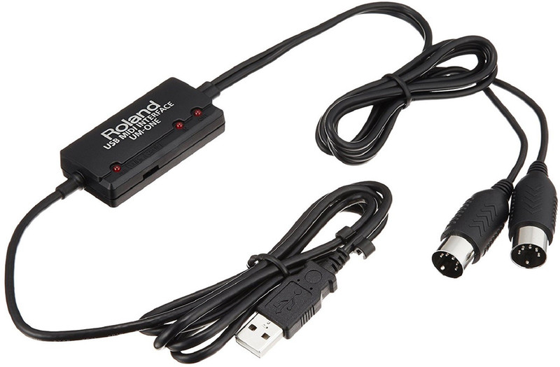 Roland UM-ONE- MK2 USB MIDI Interface USB Adapter(Black)
