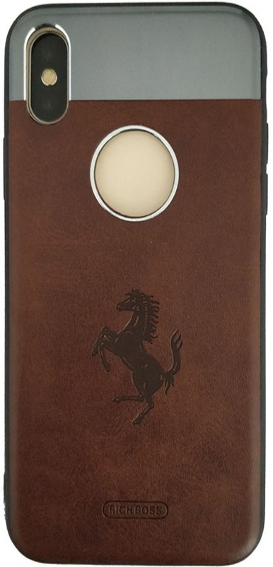 fabzy Back Cover for Apple iPhone X(Brown)