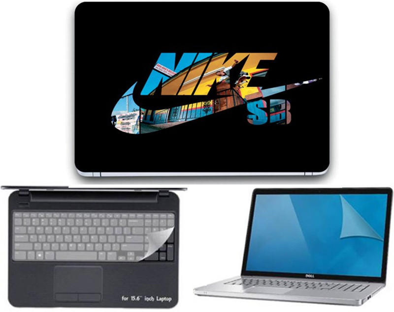 Gallery 83 ® nike logo wallpaper 3 in 1 combo pack with laptop skin sticker decal, key guard, Screen protector all are laptop 15.6 inch Combo Set 3322 vinyl Laptop Decal 15.6 Combo Set