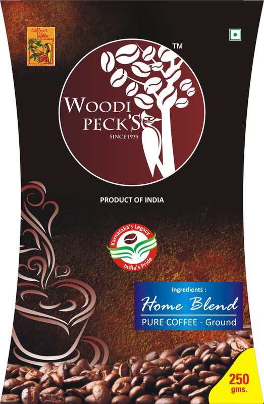 WoodiPecks Premium Strong Coffee Roast & Ground Coffee(250 g)