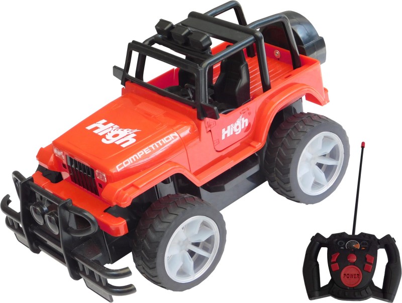 R/C Remote Control OFF ROAD JEEP Wrangler Full Function Car [1:16 Scale] Go Forward & Backward, Turn Left & Right for kids.(Multicolor)