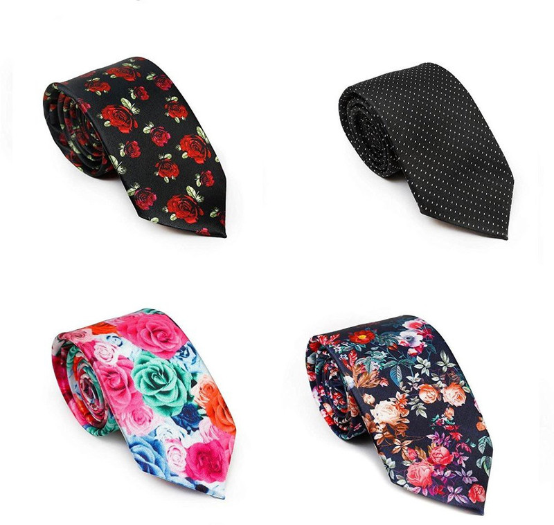 markslow Graphic Print Tie(Pack of 4)