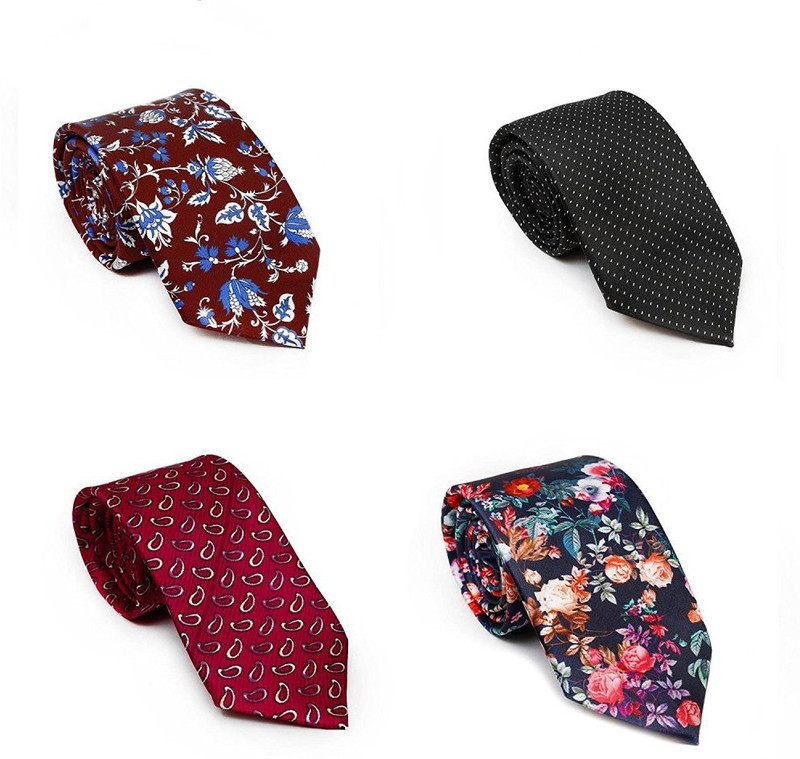 markslow Graphic Print Tie(Pack of 4)