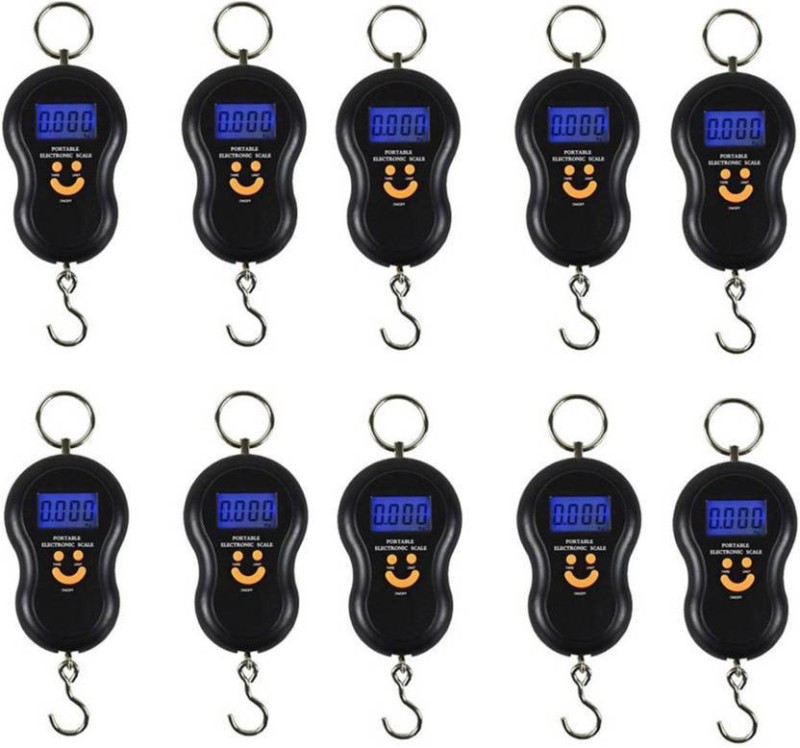 stepgear 10 gm to 50 kg weight scale pack of 10 pcs Weighing Scale(Black)