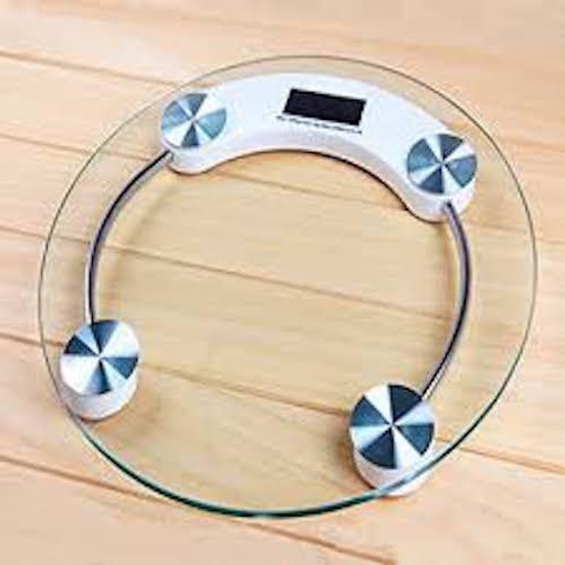 Ketsaal Digital Tempered Glass Personal Bathroom Body Weighing Scale(Transparent)