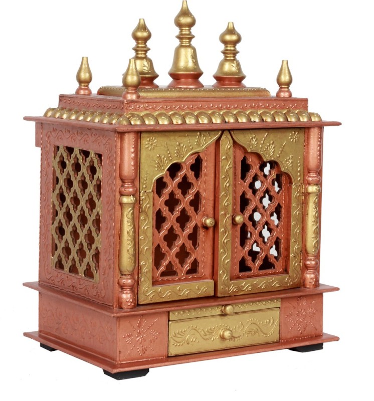 Home and Bazaar HB17KI-080 Wooden Home Temple(Height: 57 cm)