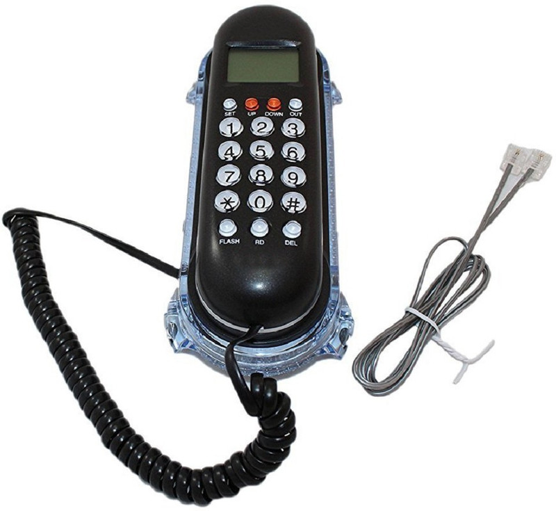 Lemish KX - T666CID Landline Caller ID Phone Telephone Corded Phone-black Corded Landline Phone(Black)