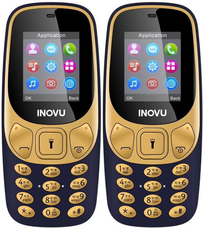 Inovu A1 Combo of Two Mobiles(Blue & Blue)
