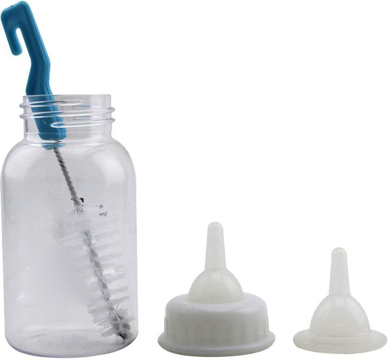 Jainsons Pet Products Milk Bottle Pet Puppy Kitten 125 ML RECTANGLE Plastic Pet Bottle(125 ml White)