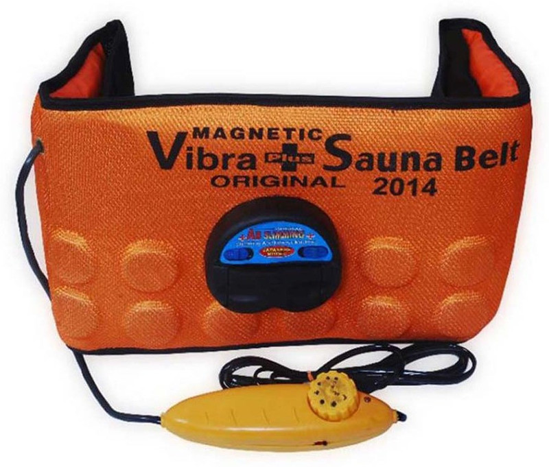 jainathbabaenterprises Magnatic Vibra + sauna orange original Belt Vibrating Magnetic Slimming Belt(Orange)