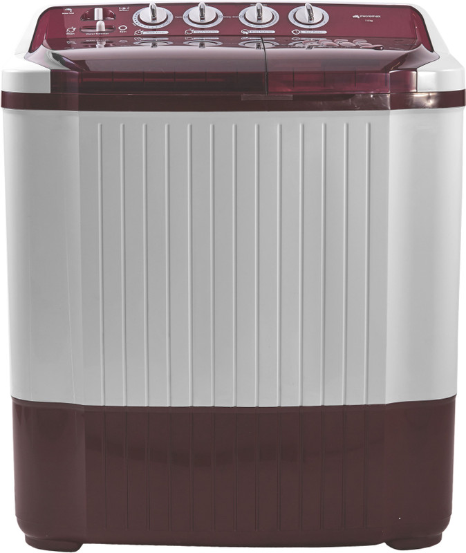 Micromax 7.5 kg Semi Automatic Top Load White, Maroon(MWMSA755TVRS1BR)