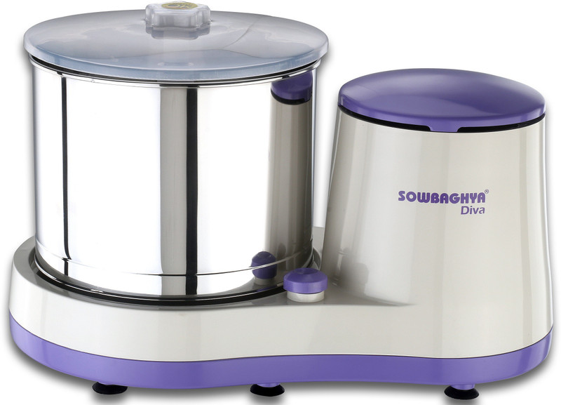 sowbaghya 2 Liter DIVA Wet Grinder (violet with white) Wet Grinder(Purple)