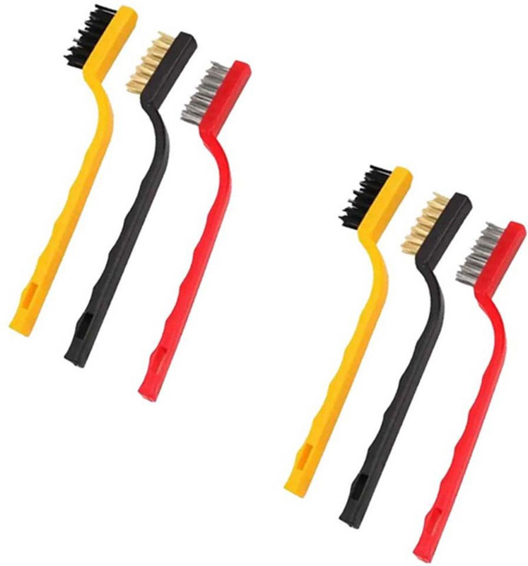 alria WireBruch-Pack of 2 (6pcs) Handle Scratch Brush(Pack of 6)