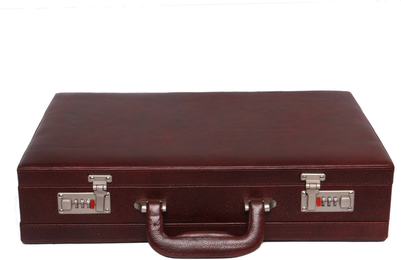 OBANI Genuine Leather Briefcase Medium Briefcase - For Men(Brown)