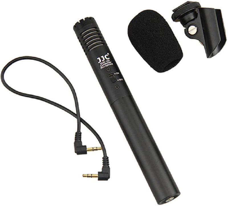 JJC SGM-185 Mini Shotgun Microphone for Canon, Nikon, Olympus Camera & Camcorder with 3.5mm Microphone Jack & Standard Hot Shoe Camera Microphone
