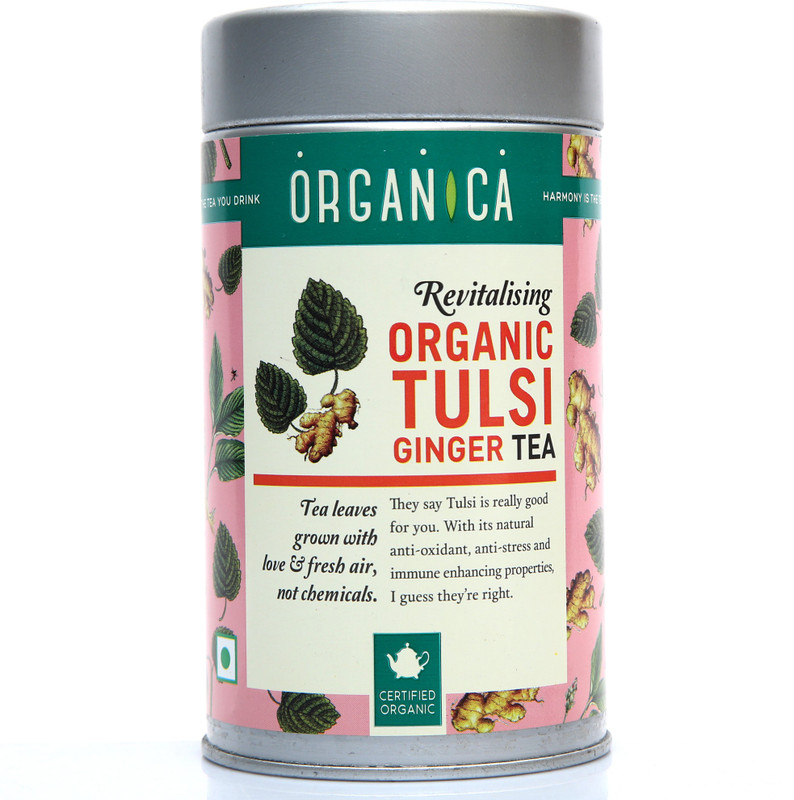 Organica ORGANIC TULSI GINGER Ginger Herbal Tea Plastic Bottle(75 g)