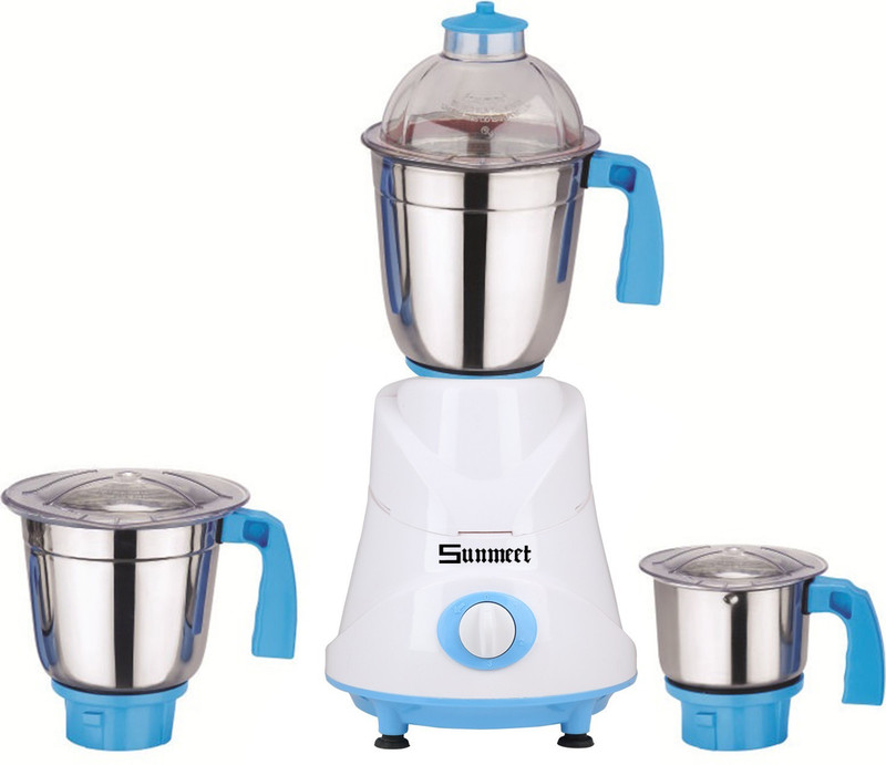 Sunmeet Butler Blue SunmeetBultlerBlue3jar750W 750 W Mixer Grinder(White, Blue, 3 Jars)