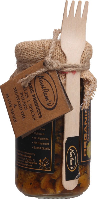Navi Rams Organic Spicy Ginger Pickle Ginger Pickle(200 g)