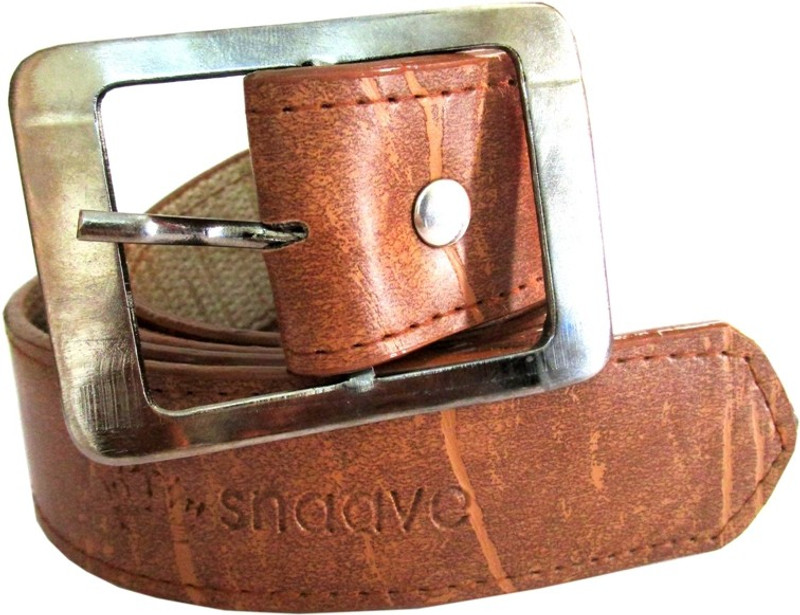 snaave Men Formal Brown Artificial Leather Belt