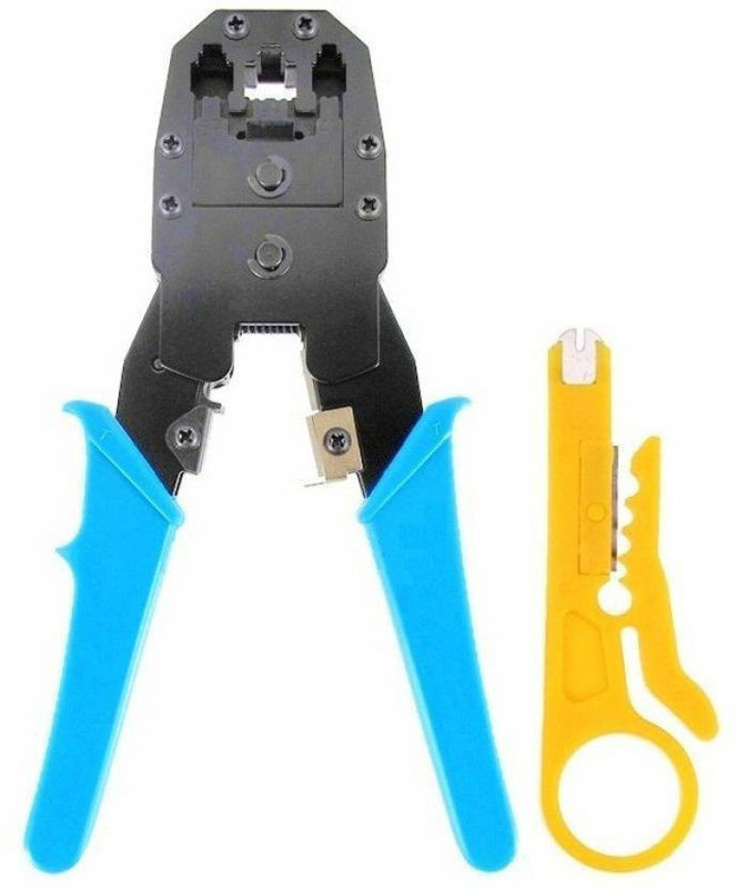 hyteck TNT315 High Quality Multifunction 3 in 1 Modular Crimping Tool Cable Wire Cutter Stripper Plier for Cat5 Cat5e RJ45 RJ11 Telephone Electric Wire Ethernet Network LAN ADSL Manual Crimper Manual Crimper Manual Crimper