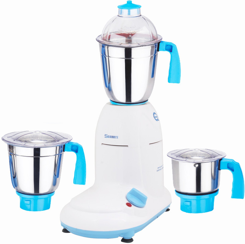 Sunmeet Crystal 600 CrystalBlue3jar600W 600 W Mixer Grinder(Blue, 3 Jars)