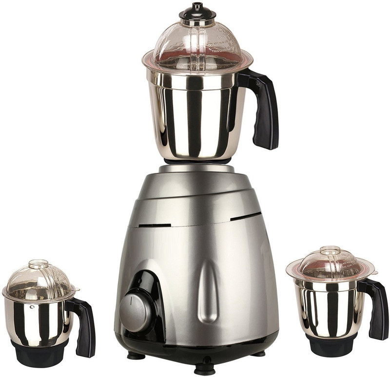 SilentPowerSunmeet Metallic 600 S_MetallicGrey3jar600W 600 W Mixer Grinder(Multicolor, 3 Jars)
