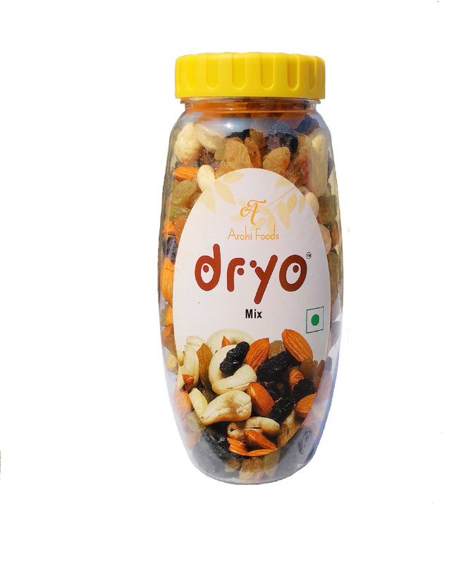 dryo Premium Mix Cashews, Almonds, Raisins(220 g, Plastic Bottle)