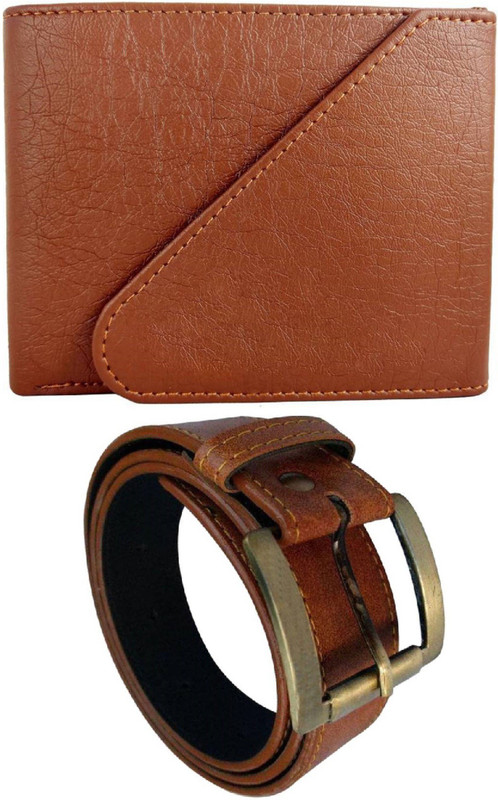 SunShopping Wallet & Belt Combo(Tan)